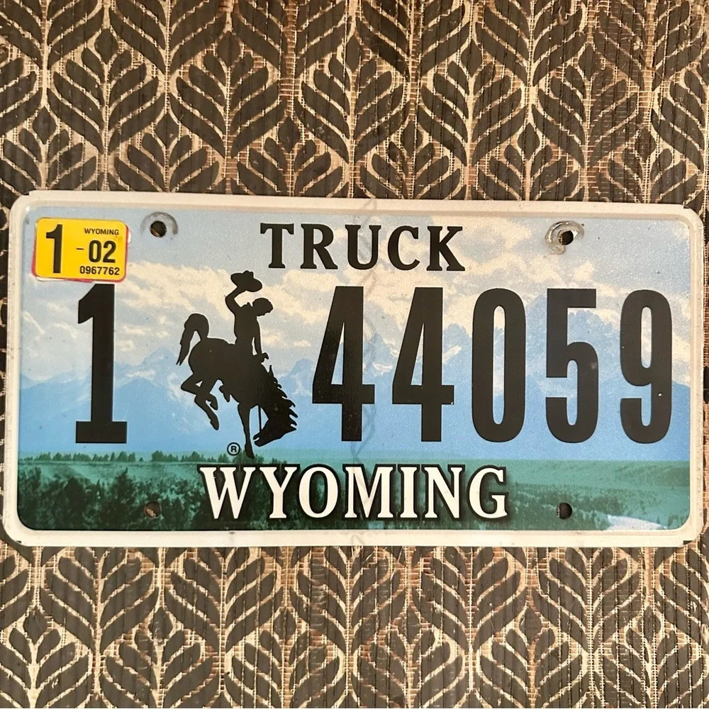 Wyoming Truck License Plate